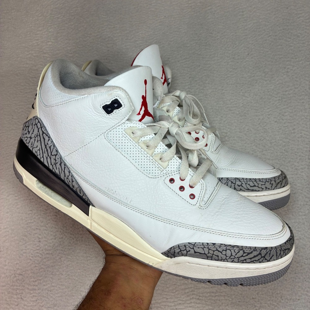 Jordan 3 Retro White Cement Reimagined Men 16 White No Box Sneaker DN3707-100